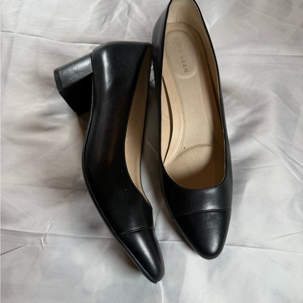 Cole Haan Black Leather Heels
